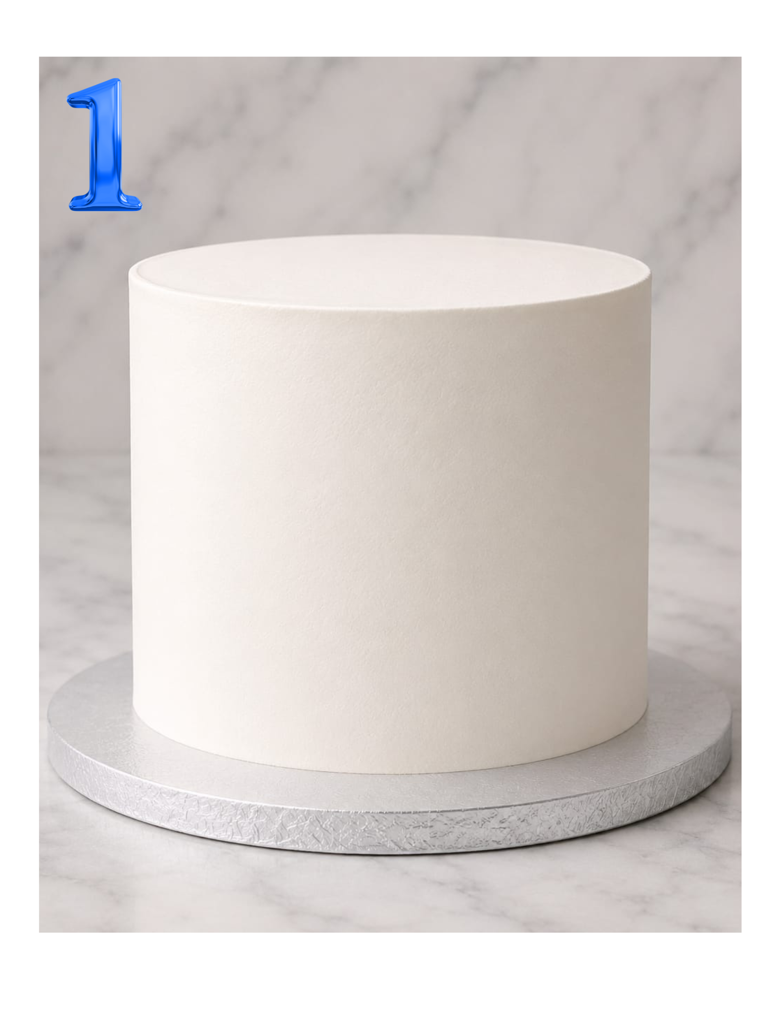 8 Inch White Cake image 2